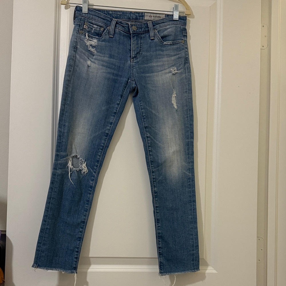 AG stilt crop cigarette jeans 25